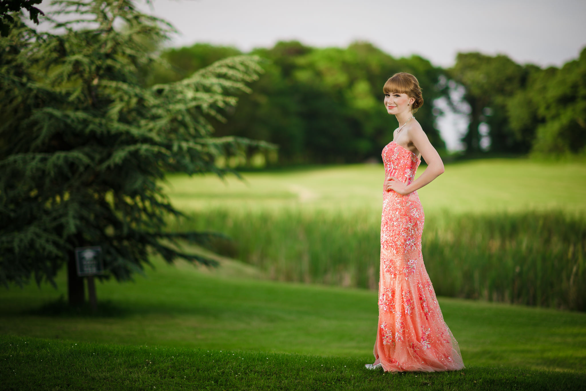 BEAUTIFUL LEAVERS PROM PORTRAIT SHOOT FOR SOPHIE