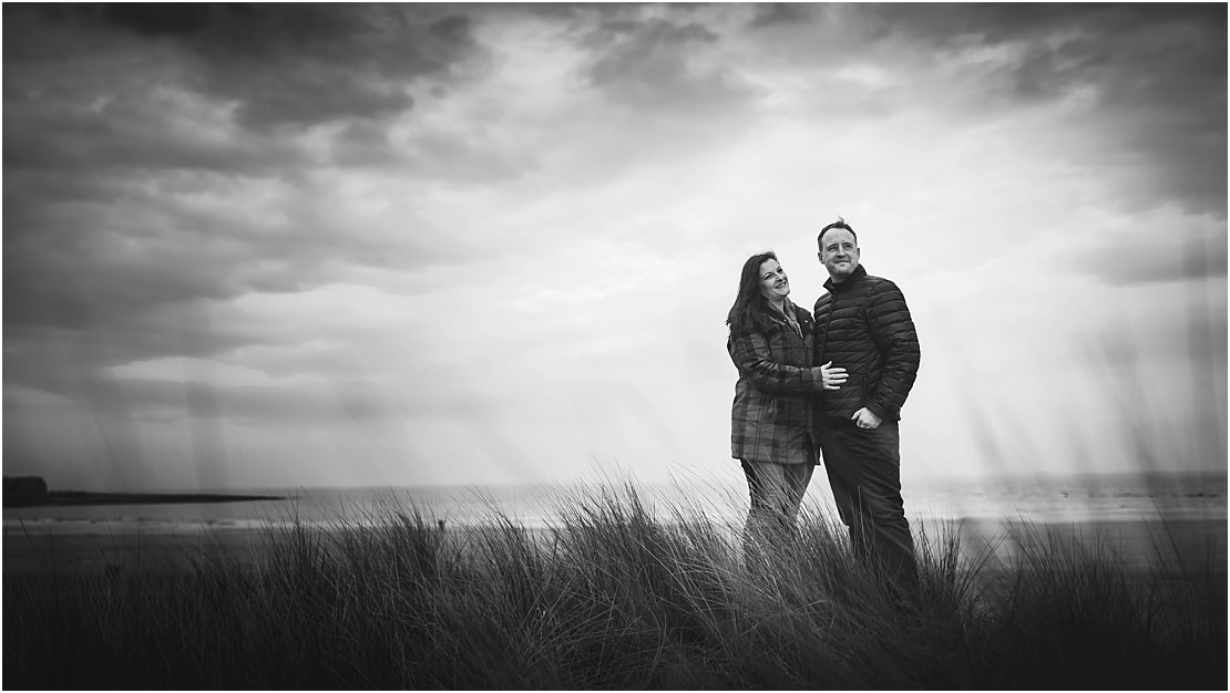 beadnell bay park engagment photography 0003
