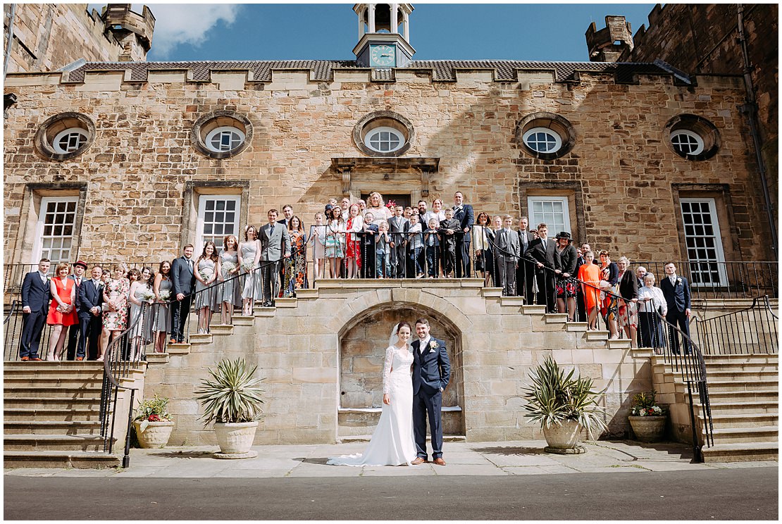 lumley castle summer wedding photography 0044