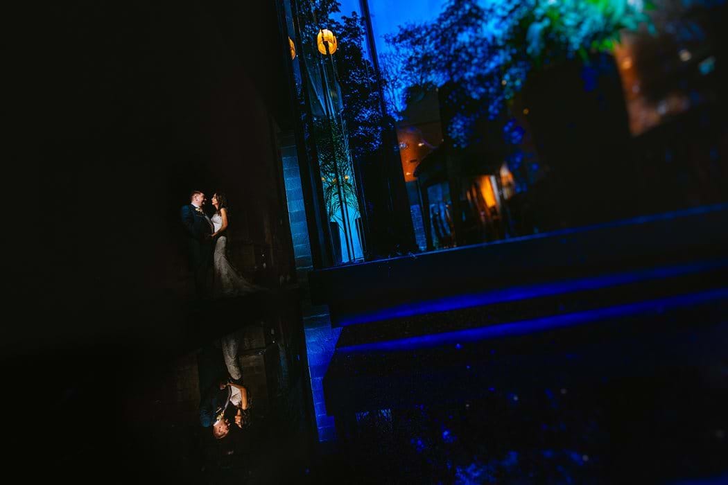 langley castle wedding photo