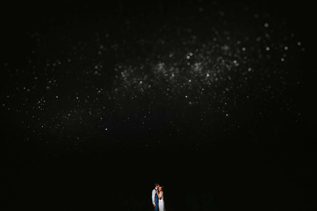 wedding photography under the stars