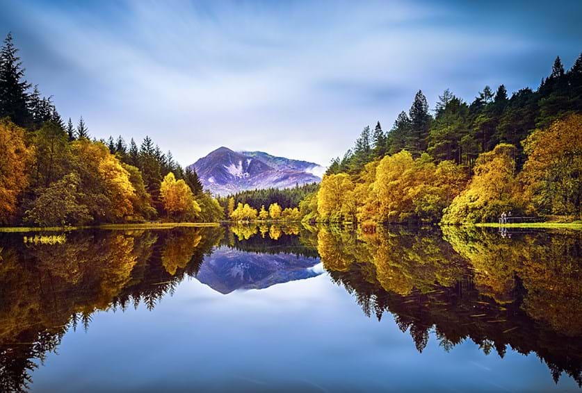 Stunning autumn Glencoe Lochan
